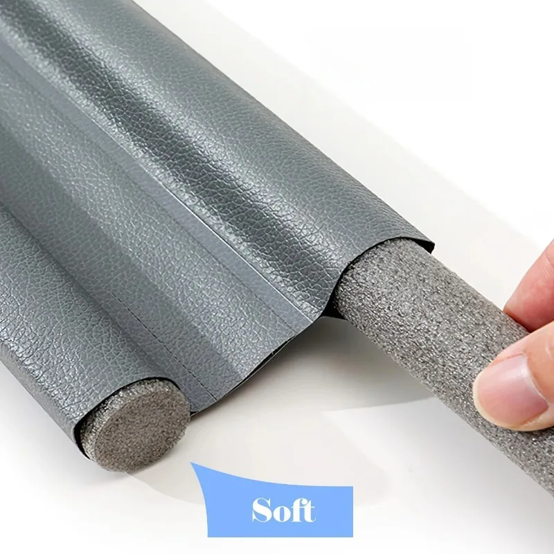 Door Bottom Sealing Strip Under Door Weather Stripping Windproof Soundproof Dustproof Bedroom Door Foam Strips Gap Blocker