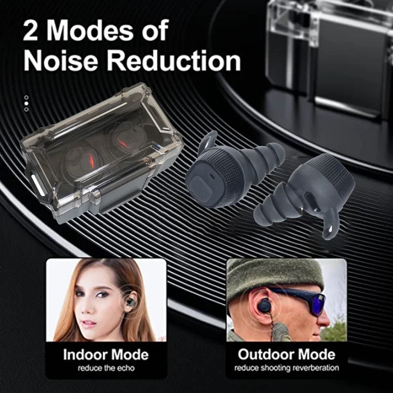 NRR22db EARMOR M20 Electronic Earplugs Headset Anti Noise Ear Plug Electronic Damper Sports Shooting For Wireless Headphones