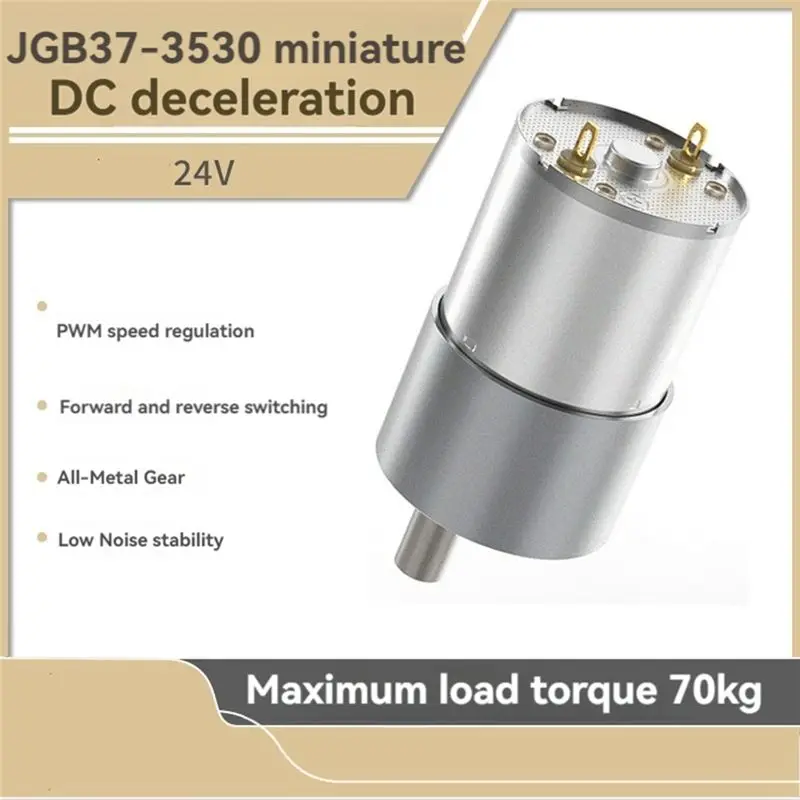 A01F-JGB37-3530 DC Motor 12V Mini DC Gear Reduction Motor High Torque Gear Motor Metal Motor For Smart Home