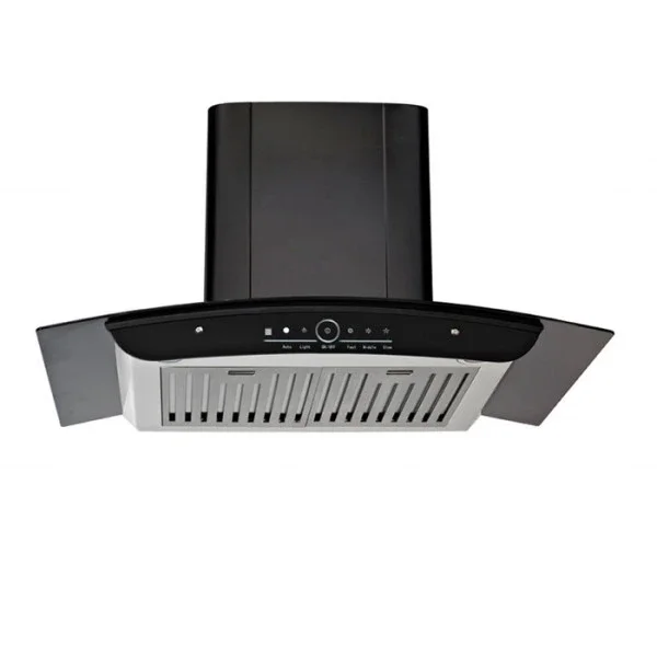 Modern Design Stainless Steel Kitchen Extractor Range Hood with High Power Touchscreen Mobile