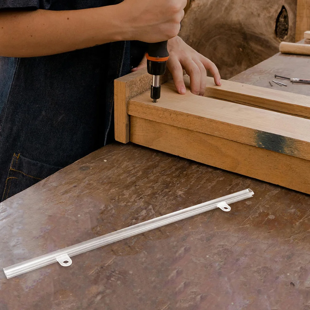 

10pcs Pvc Poster Hanging Rods Plastic Display Rail For Posters Paintings Banners Commercial Advertising Decor Wall Mount Tool