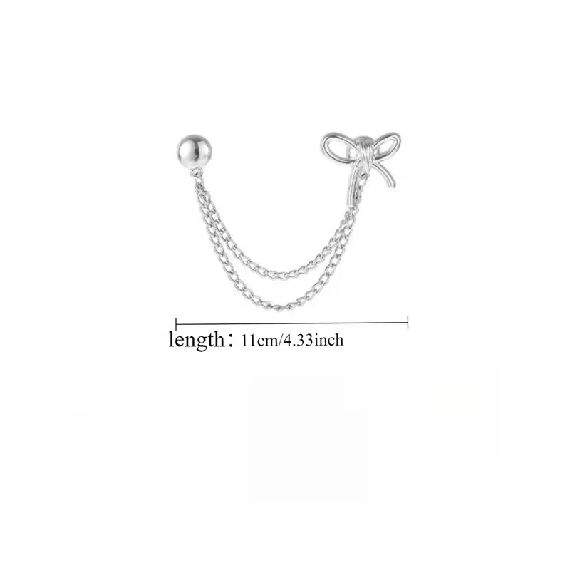 10 шт. металлические зажимы для одежды с цепочкой, многофункциональные зажимы на пуговицах для фиксации по краю хиджаба, одежды, длинные брюки, ножки, рукава рубашек