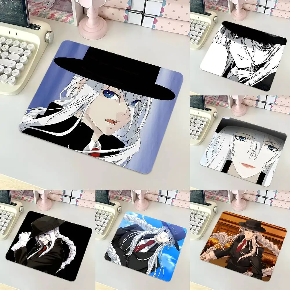 1pc Shirogane Monochrome Factor Small Mousepad Keyboard Pad Laptop Cushion Non-slip Deskpad