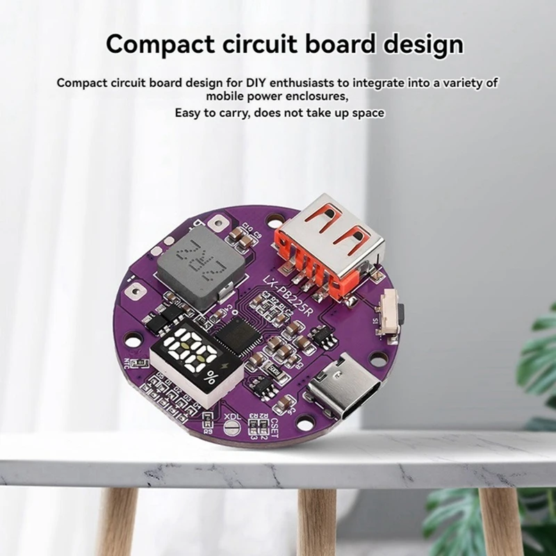 22.5W Fast Charging Module Power Bank Charger Board 5A Mini Circuit Board DIY Motherboard Kit