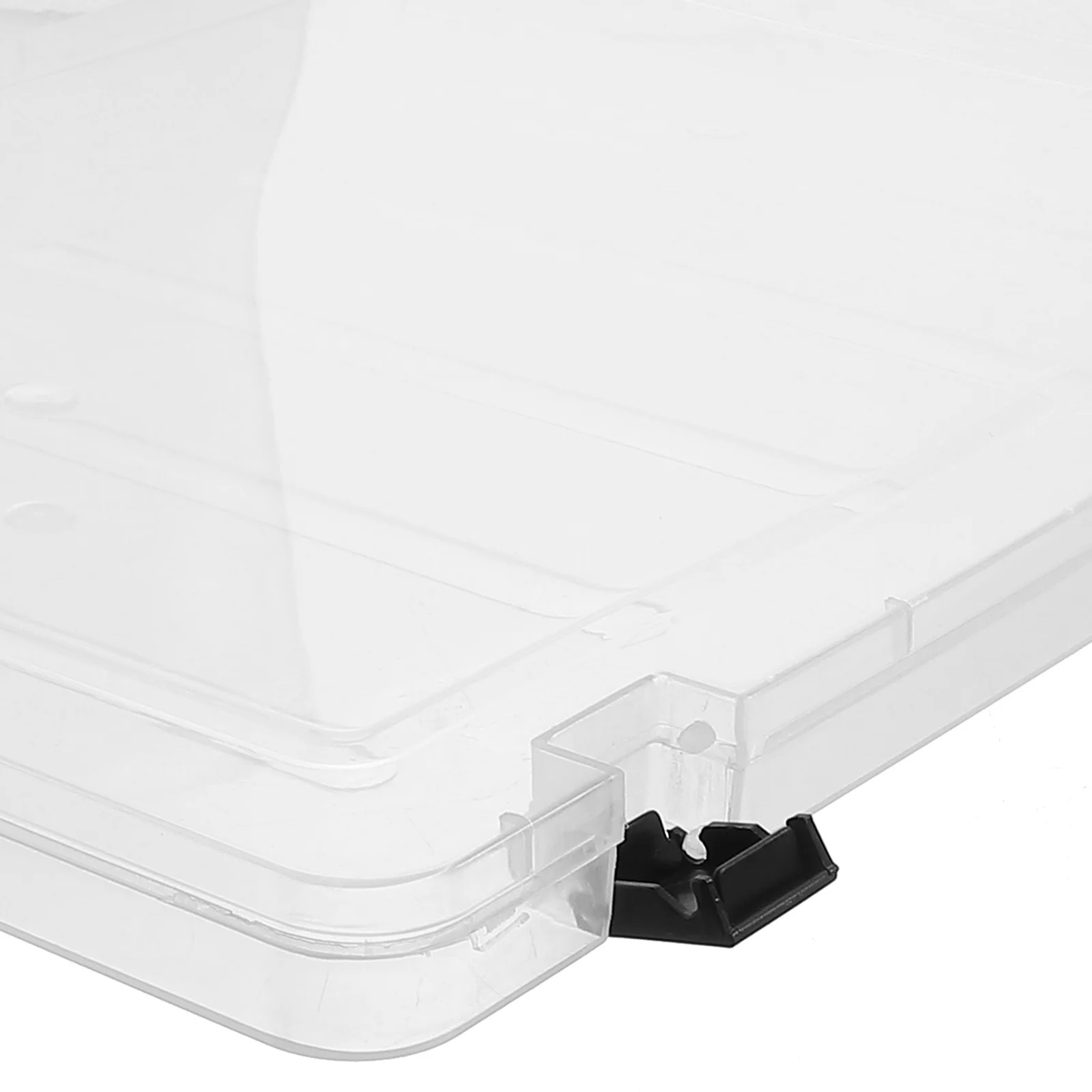 

Plastic File Box Transparent A4 Document Organizer Storage Case For Home Office Travel Use Clear File Storage Box