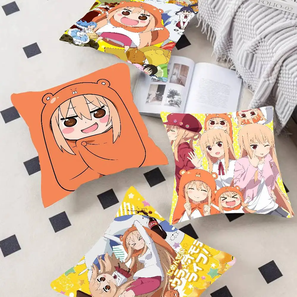 Anime H-Himouto Umaru-chan Cushion Office Cushion Pillowcase Car Cushion Cover45X45CM Lumbar Pillowcase Sofa Pillowcover