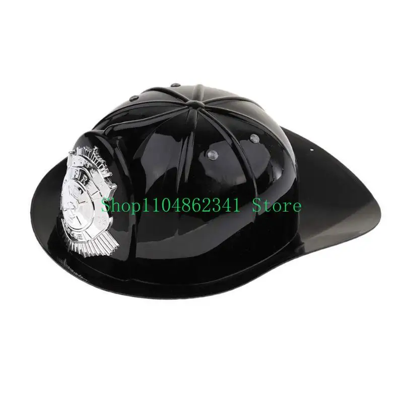 5asd Fireman Costume-Hard Helmets-Fireman Helmet Firefighter Hats-Fireman Accessories Halloween Cosplay Costume for Kids