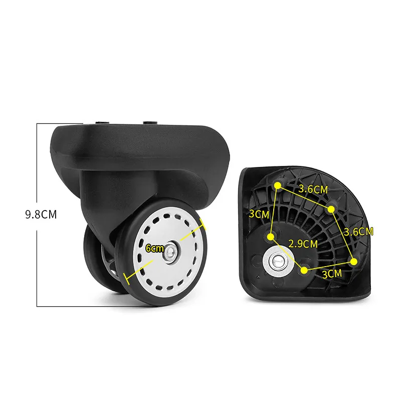 BW065 Luggage Spinner Wheel Fit For Samsonite V56  V30Trolley Suitcase Replacement Spare Parts