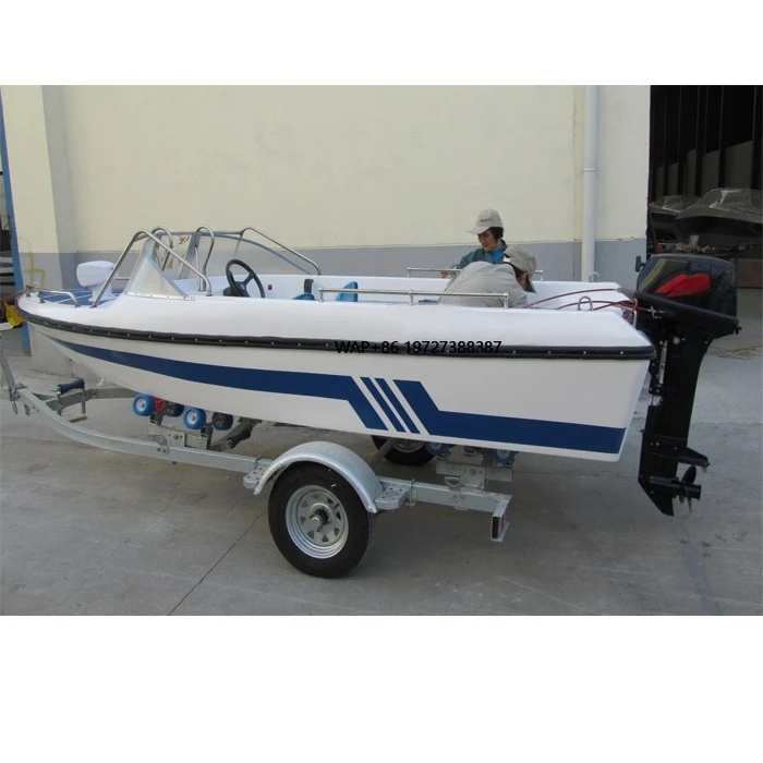 Classic Fiberglass Speedboat - Electric or Gas Motor Boat