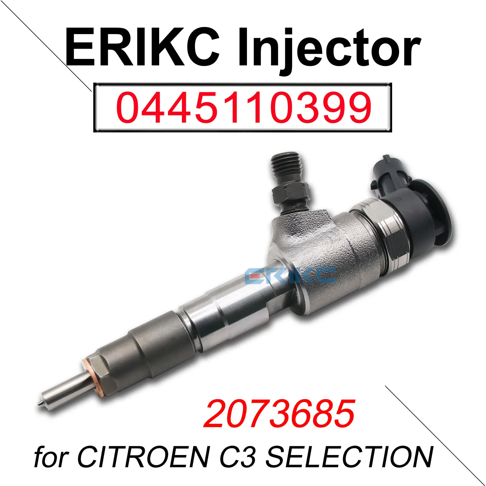 0445110399 Common Rail Injector 0 445 110 399 Auto Fuel Inyector 0445 110 399 2073685 for Bosch CITROEN C3 SELECTION 0445110 399