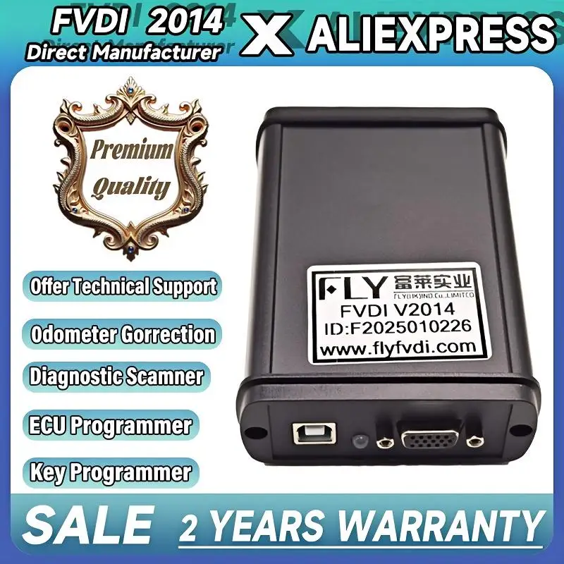 FLY Factory FVDI 2014 Commander para Volvo Benz Renault Cars CAN Bus ECU herramienta de diagnóstico