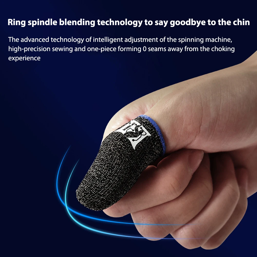 1 زوج إصبع كم ل PUBG فنجر غطاء تنفس أذرع التحكم في ألعاب الفيديو شاشة تعمل باللمس مضيئة برو الألعاب الإبهام قفازات