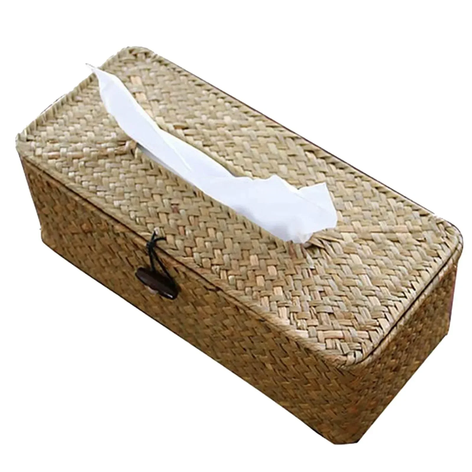 F# New Rattan Tissue Box Home Decoration Handmade Desktop Tissue Rattan Tissue Box For Barthroom,home,hotel And Office