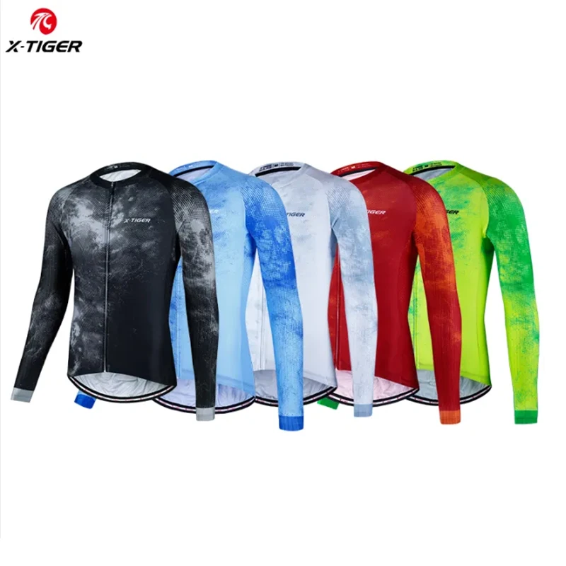 Maglie da ciclismo x-tiger maglia estiva a manica lunga con vestibilità aggiornata abbigliamento da bicicletta giostre per l\'allenamento quotidiano