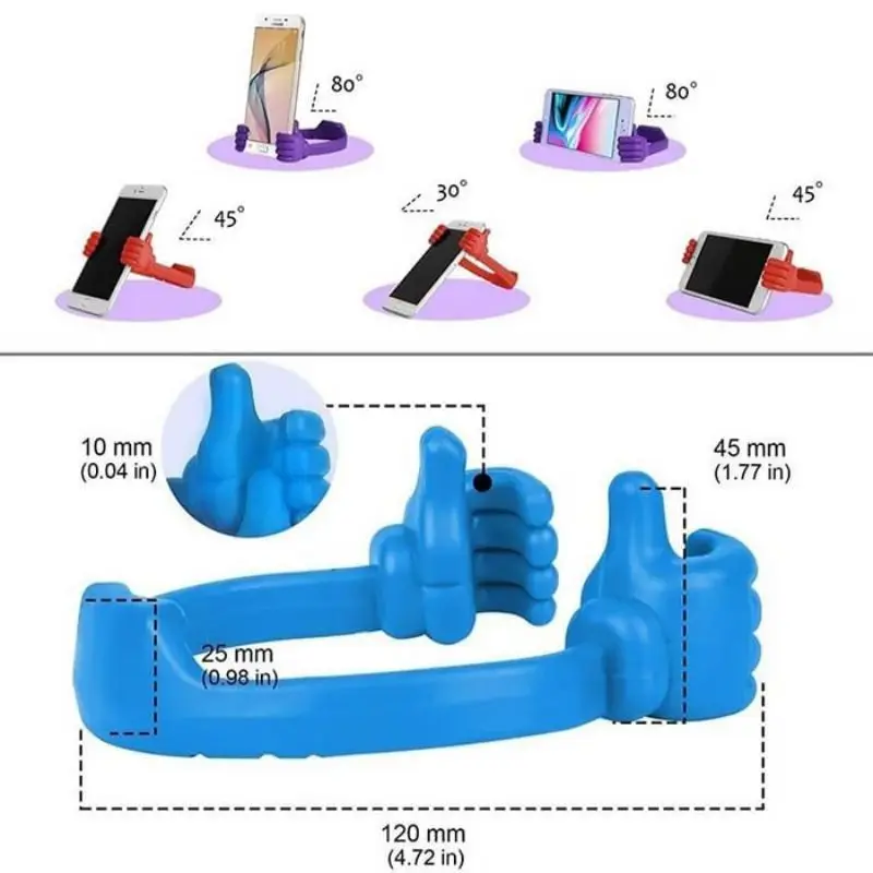 Support de téléphone portable pour paresseux, support de pouce, créatif, universel, téléphone portable, tablette, film paresseux