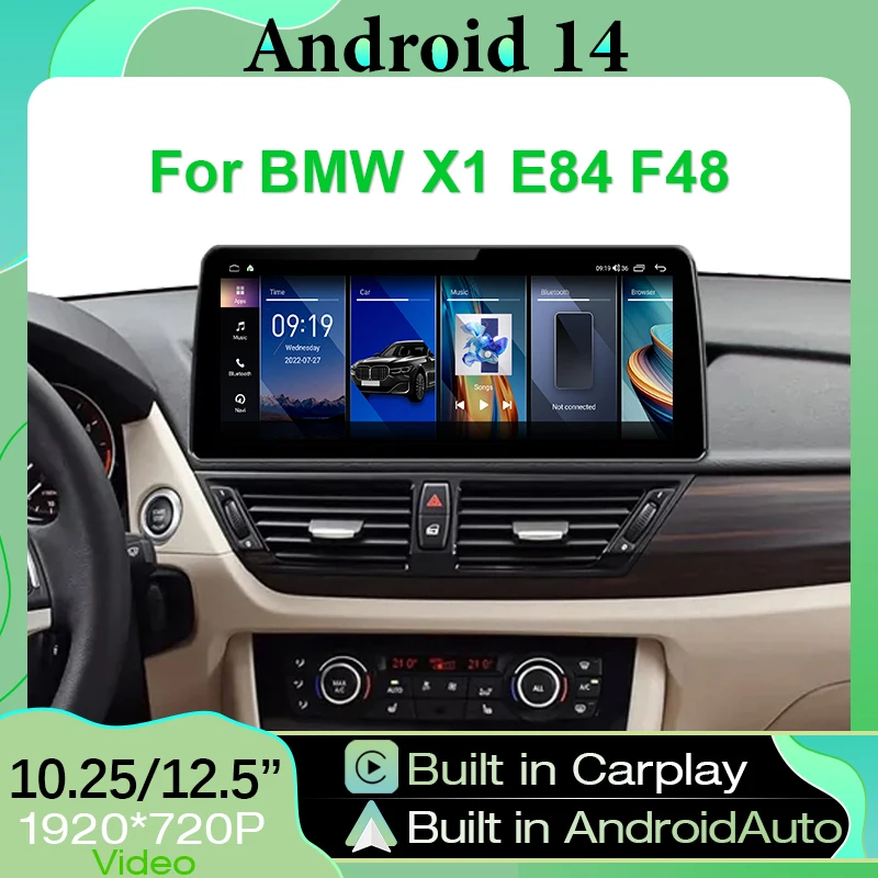 

Android 14 Car Radio Navigation For BMW X1 E84 F48 Carplay Android Auto ID8 8 Core Car Video Player Car Multimedia Player 4G