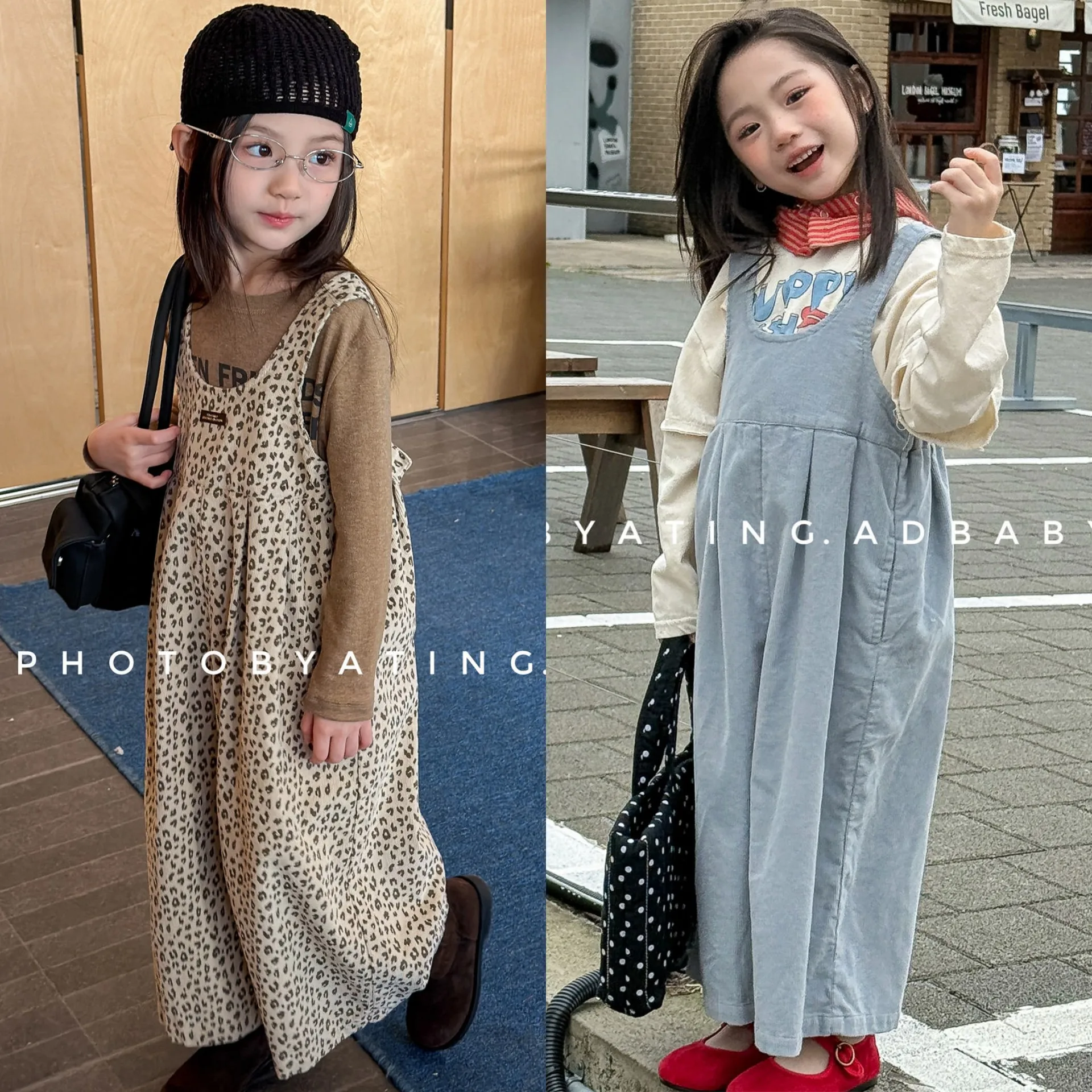 ‌2026 Spring Girls' Clothing Children's Korean Style Overall Pants Baby Jumpsuit Romper Toddler Overalls with Suspenders
