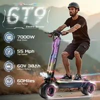 FENGQS GT9 Electric Scooter 7000W Dual Motor 60V38Ah Battery 90km/h Max Speed 12 inchTire Off Road E-Scooter With Seat & NFC KEY