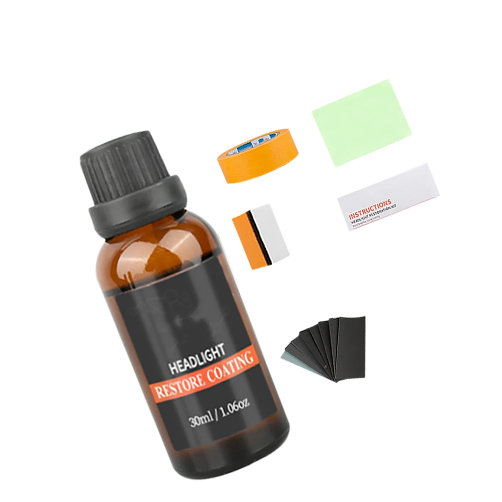 

30 ML Headlight Refurbisher Polish Liquid Car Polishing Lamp Renovation Agent Repair Restoration Kit