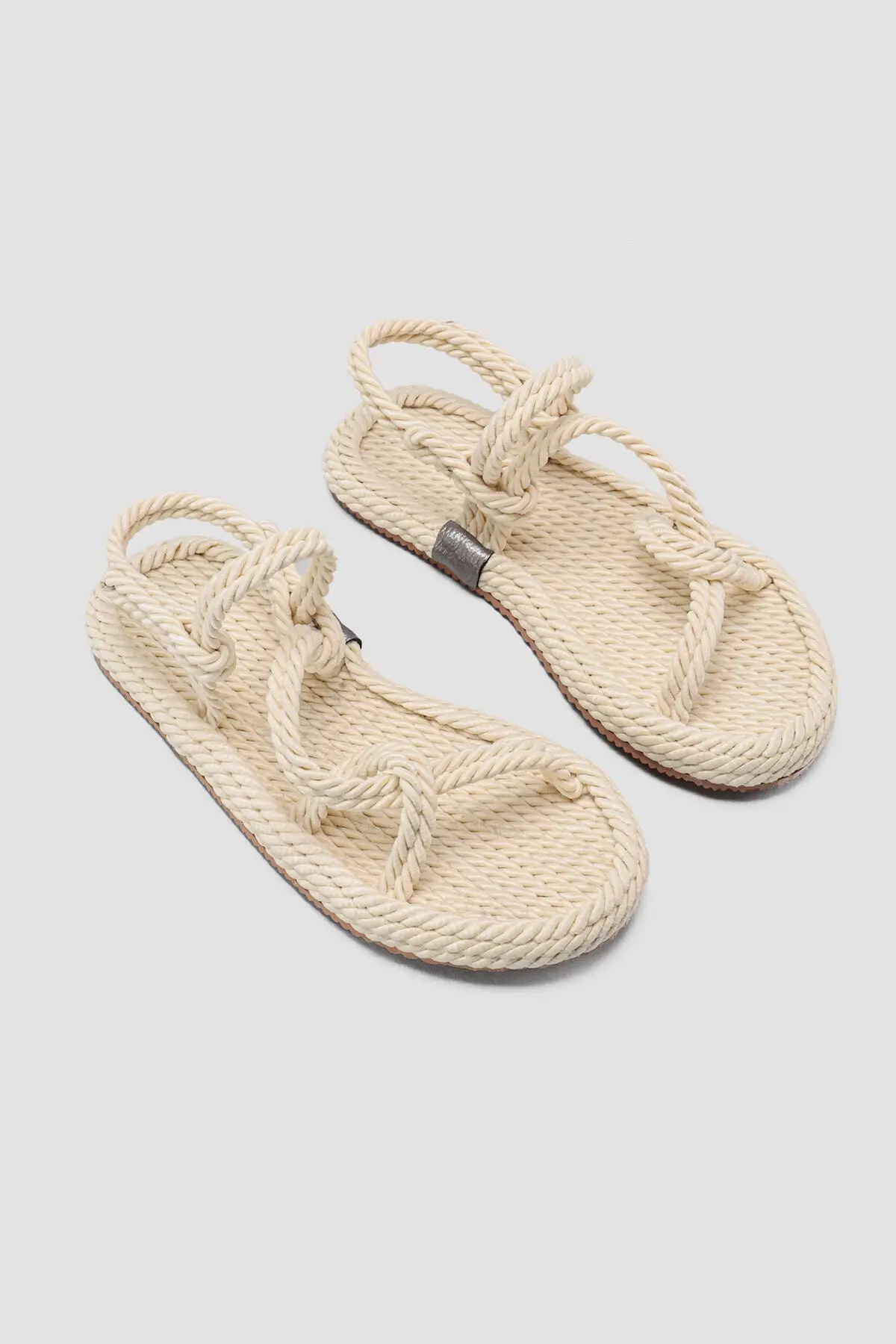 Women Raw White Rope Sandals 2020 Summer Hand-Woven Slippers Women Straw Sandals Home Shoes Handmade Women Straw Slippers