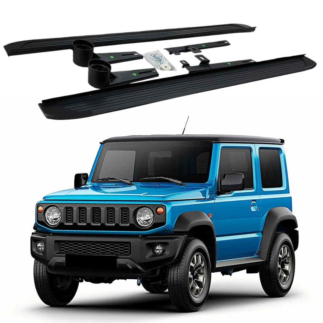 

2Pcs Fixed Running Boards Fixed Side Steps fits for Suzuki Jimny JB74 2019-2023 2024 2025 2 Door Foot Step Textured Anti-Slip