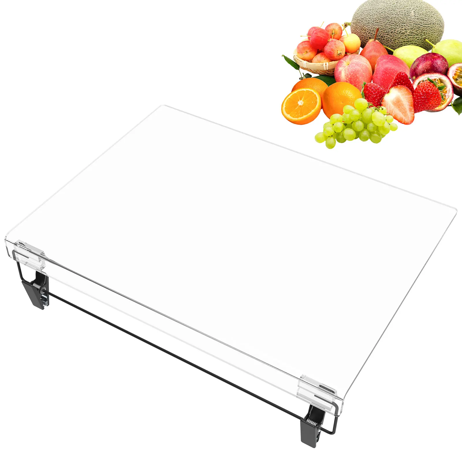 1/2Pcs Acrylic Anti-slip Transparent Cutting Board with Lip Counter Countertop Protector Kitchen Gadget Counter Cutting Board