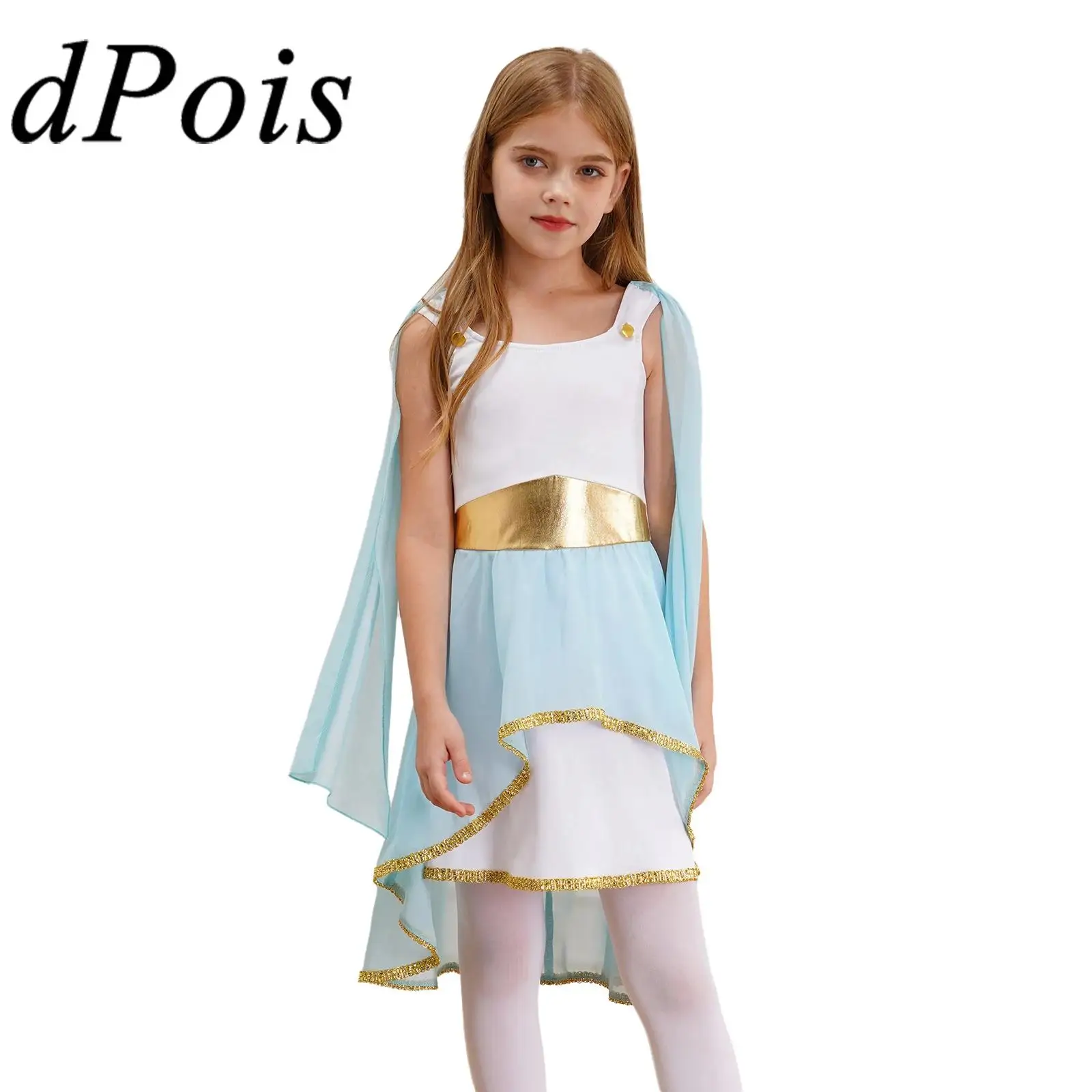 

Girls Ancient Greek Toga Costume Greece Mythos Rome Nobility Cosplay Dresses Christmas Party Halloween God Role Play Dress Up