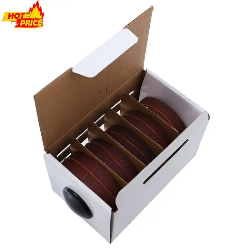 Drawable Roll Sandpaper Boxed with Dispenser 5x Abrasive Paper for Wood Turners