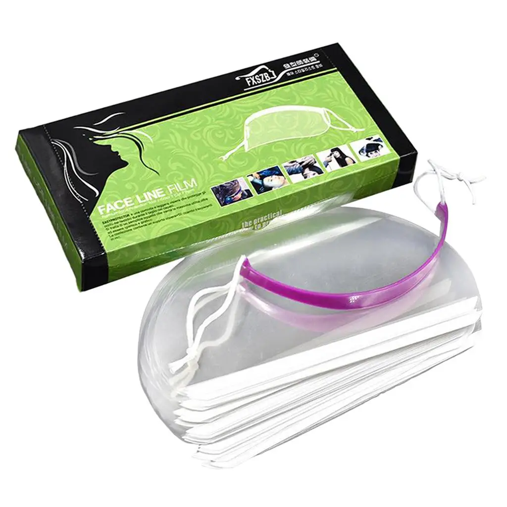 Haircut Plate Cover Transparent Disposable Face Protection Barber Supplies for Salon Home Styling Tools