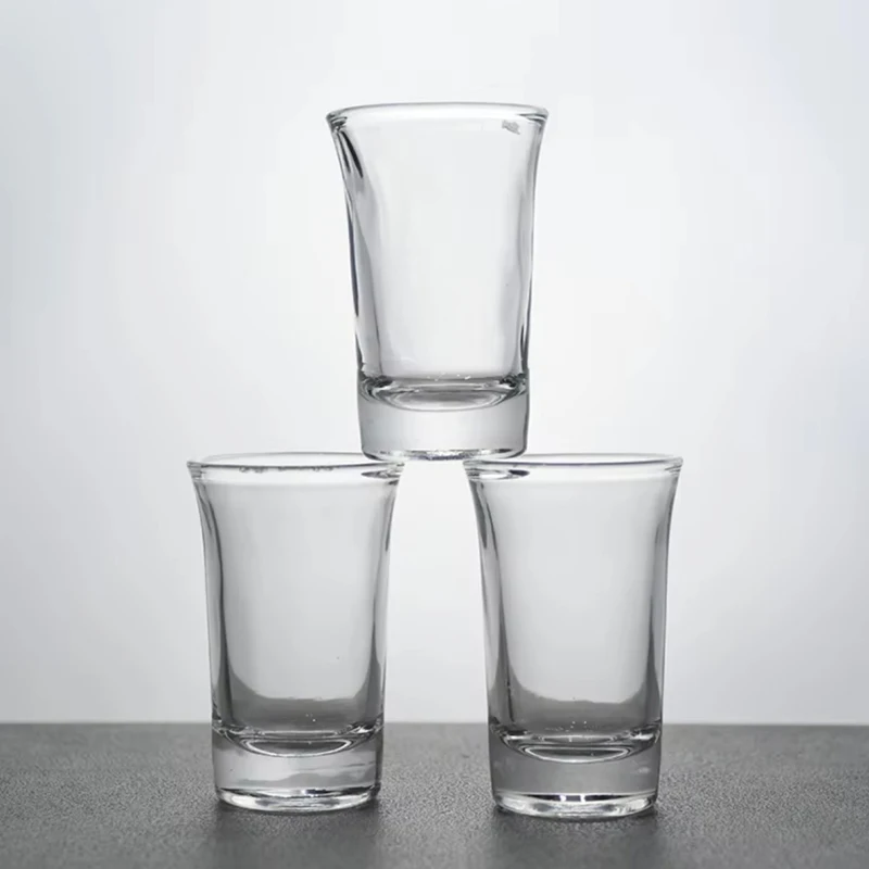 15 مللي/30 مللي/50 مللي الراقية سميكة كؤوس كوكتيل Baijiu كوب فاخر صغير كأس للنبيذ النار الزجاج سكوتش بوربون أكواب بار الأواني الزجاجية