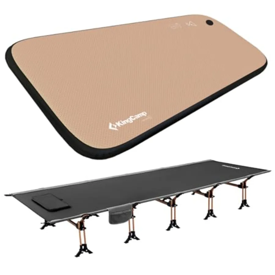 

Портативная походная кровать и надувной матрас для сна одного размера с технологией Drop-Stitch