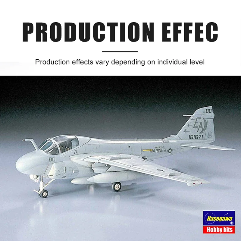 Hasegawa, Assembled Aircraft Model Kit 00338 American A-6E Intruder Attack Aircraft 1/72