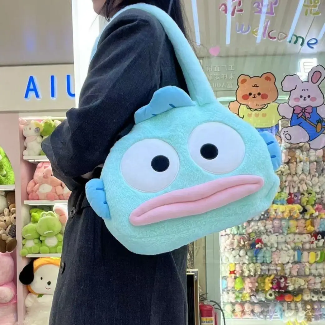 MINISO Hangyodon аниме Kawaii Ins модная студенческая сумка для хранения милый мультфильм милая кукла сумка девчачье сердце подарки для детей