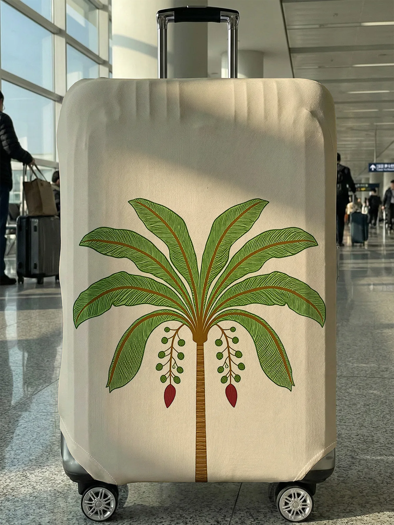 

Чехол для багажа с винтажным изображением пальмы, подходит для чемоданов 18-32 дюймов, чехол на ручку чемодана, дорожные аксессуары