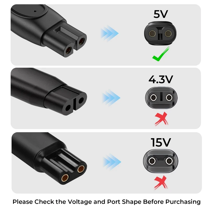 5V 1A Charger Cable For Philips Norelco One Blade QP2724 QP2834 MG5910 MG7910 MG9510 MG9520 PQ888 PQ889/Norelco Shaver 3900