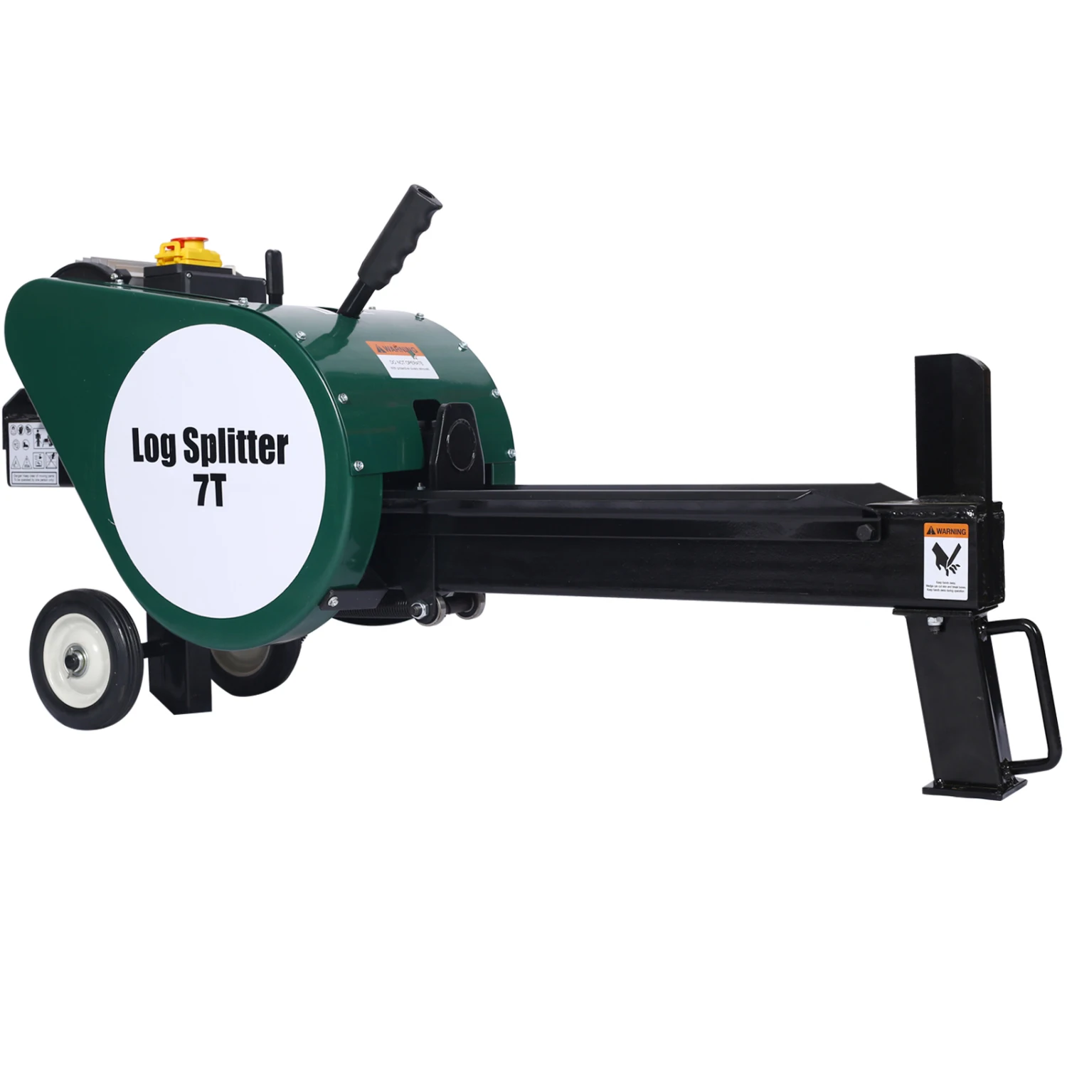 Electric Double Flywheel Log Splitter 7 Ton Portable Horizontal/Vertical 2HP 16A - Efficient Electric Firewood Splitting Machine