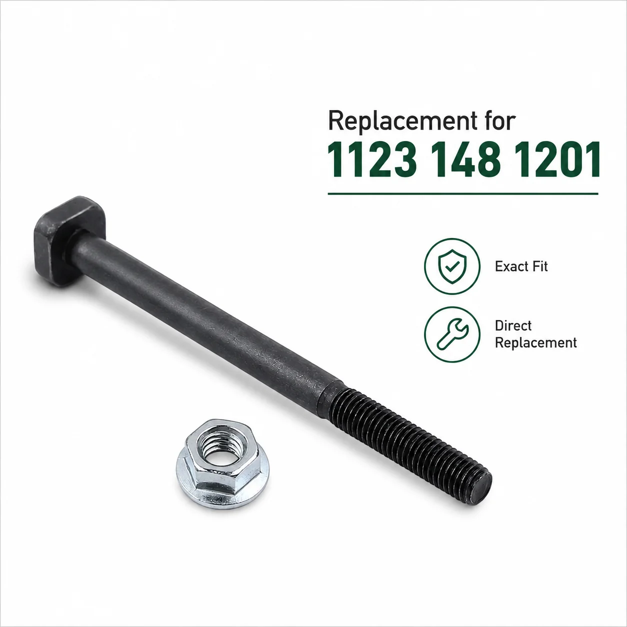 2Pcs Exhaust Muffler Bolt Kit Replacement 1123 148 1201 For Stihl MS180 MS170 018 017 Chainsaw Saw Parts Repair Hardware