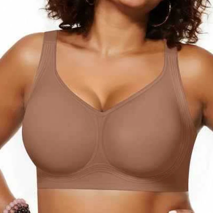 Naadloze damesbeha, verwijderbare pads Draadloze bralette, comfortabele volledige dekking, ideaal voor dagelijks gebruik in vrijetijdskleding
