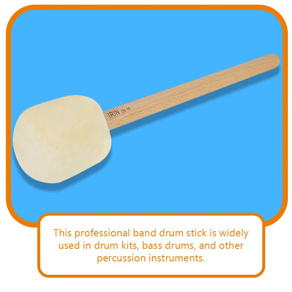 

2 Pcs Percussion Instrument Marching Drum Mallets for Cymbals Drums Hammer