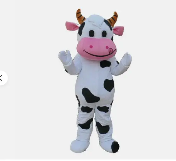 New Adult Cow Mascot Costume Halloween Christmas Dress Full Body Props Outfit Mascot Costume