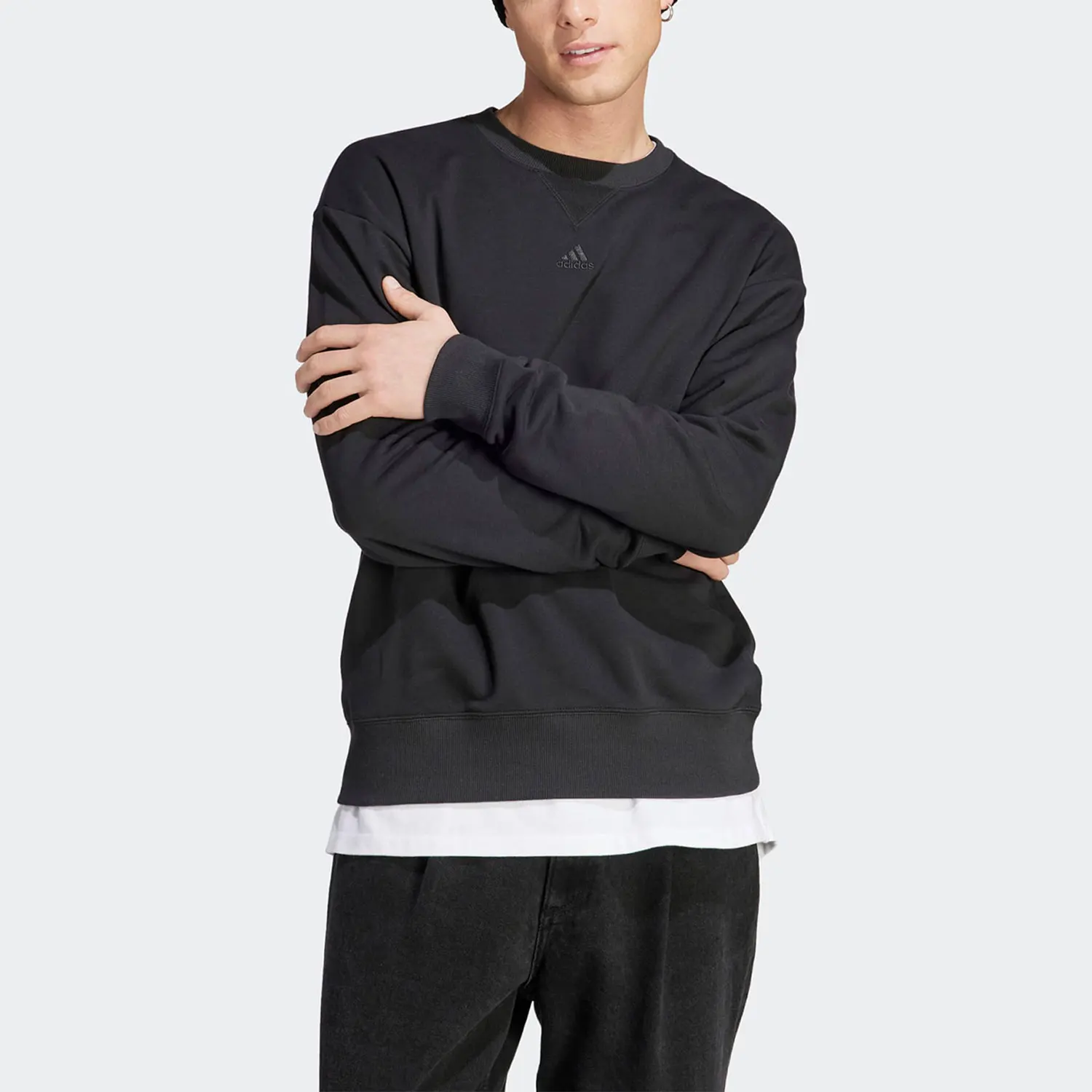 

Adidas genuine New Men's Casual Round Neck Knit Pullover Sweatshirt IC9807