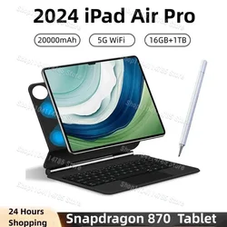 2024 Oryginalny Globalny Tablet iPad Air Pro 10,1 cala 16 GB + 1 TB Tablet Android 13 Core Pad Tablet PC Telefon Podwójny tablet Wi-Fi android