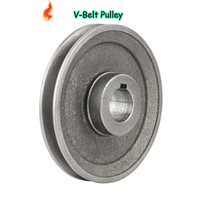 V-Belt Pulley Single-Slot A Type Pulley 1A Cast Iron Material Power Tool Accessories Dia 110mm-200mm
