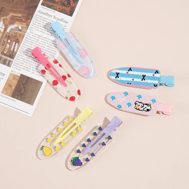 10 stücke Koreanische Metall Haarnadeln Kawaii Candy Obst Stil Sommer Pony Sweetie Acryl Clips Mädchen Schönheit Styling Zubehör Set – Detail 3