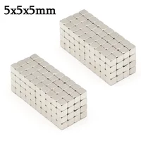 Imán de Neodimio Superfuerte de 5x5x5 mm, Imanes Potentes N35, Imán Permanente Pequeño de NdFeB para Refrigerador, 5x5x5
