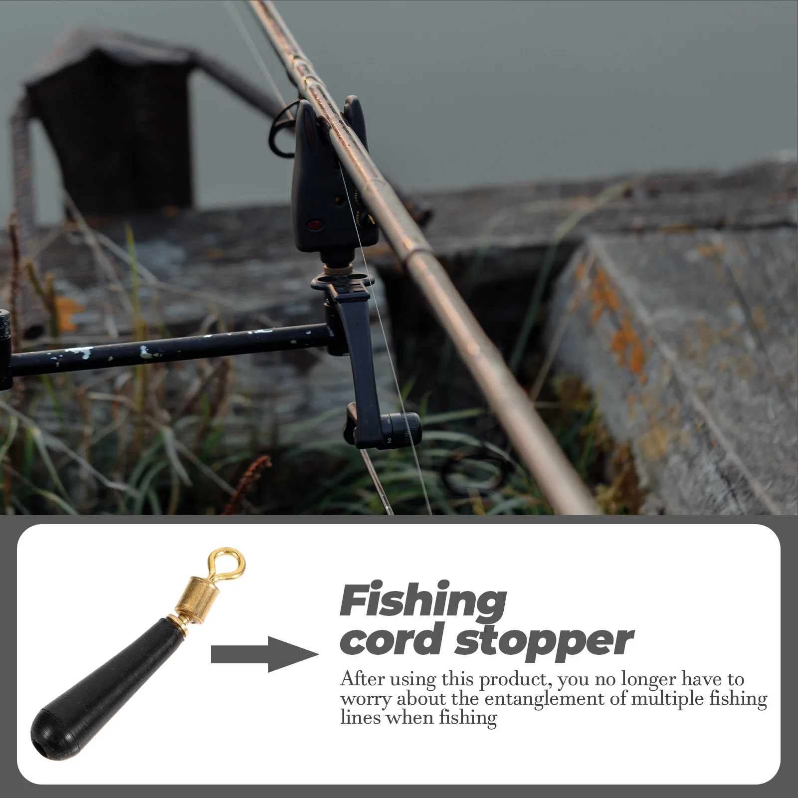 

30pcs Float Stopper For Fishing Line Sliding Bobber Seat Convenient Bobbers Lightweight Practical Fishing Gear Angling