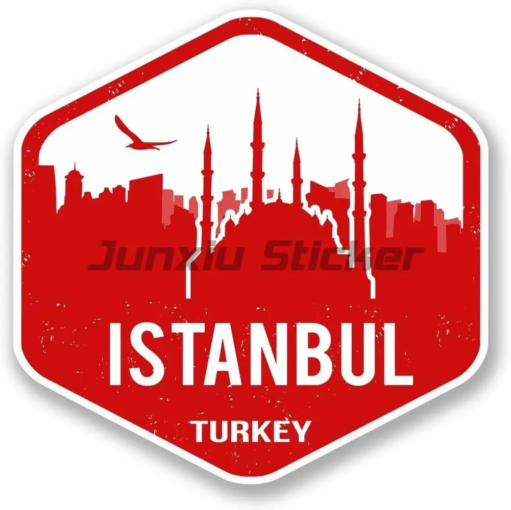 

Turkey Turkish Map Flag Turkey Moon and Star Car Sticker Vinyl Skateboard Helmet Decorative Accessories Decals