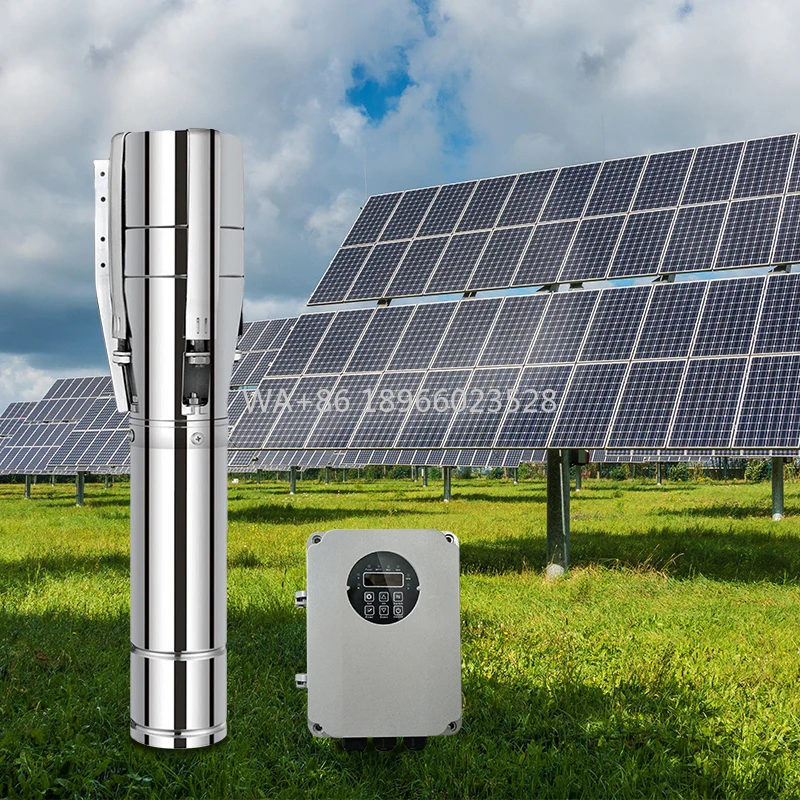 

Irrigation Pump Deep Well Pump for 6'' Borehole 5HP 88 Meters Solar Submersible Water Pump Irrigation Pumps 36m3/h Solar