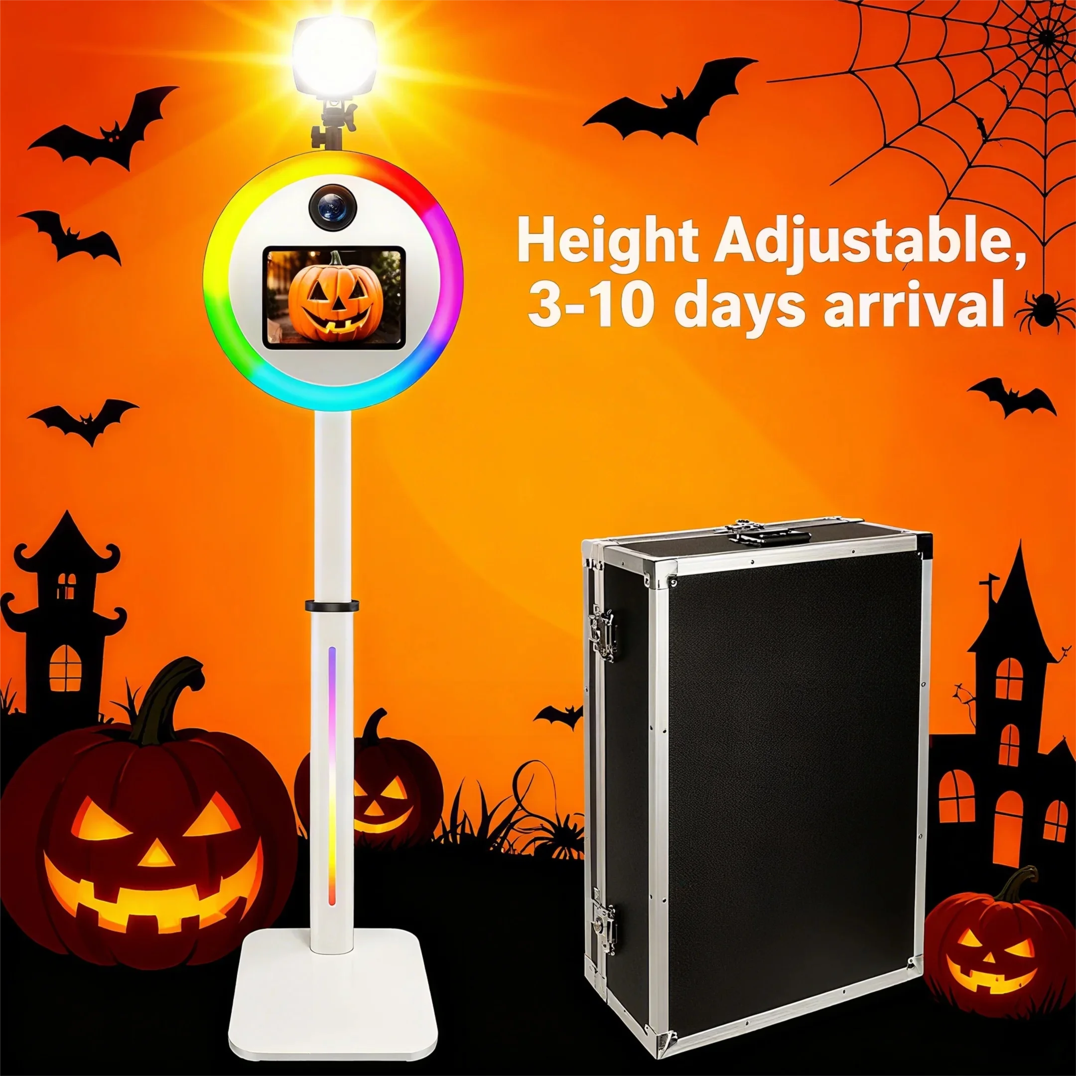 

DSLR Photobooth Machine For 9.7 10.2 10.5 11 iPad Photobooth for Dslr 12.3 Surface Pro Pad Dslr Photo Booth with RGB Lights