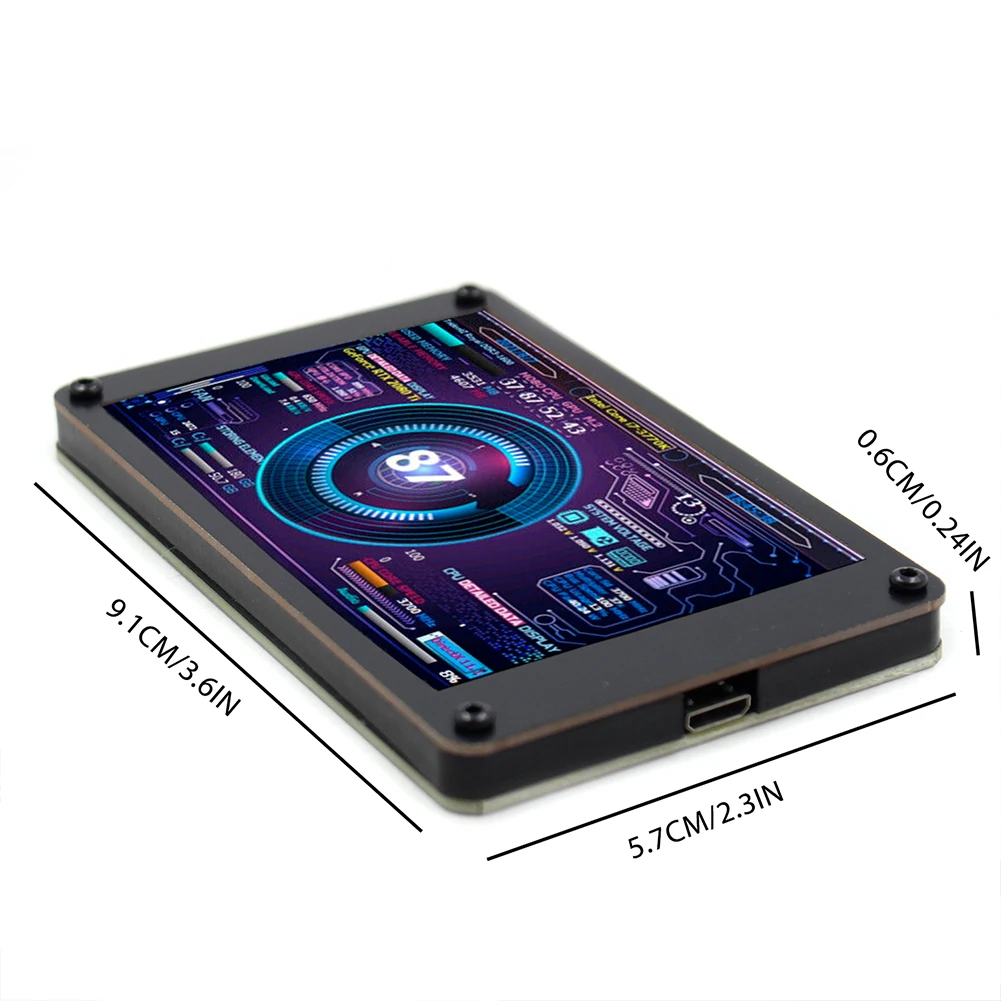 

Dual USB Computer Temperature Monitoring 3.5 Inch IPS DIY Display Screen CPU GPU RAM HDD Acrylic for WINDOWS LINUX Raspberry Pi
